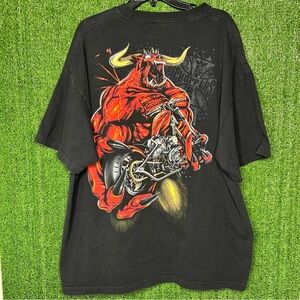 West Coast Choppers Demon Devil Graphic LogoT-shirt Size XXL C12